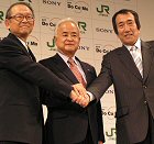 President Nakamura, NTT DoCoMo Inc., President Otsuka, JR East, President Ando, Sony
